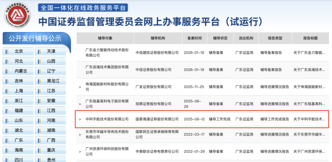 又一商业火箭企业,完成IPO辅导