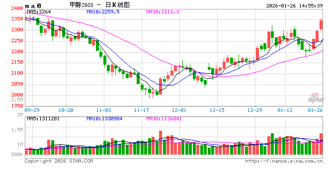 长安期货张晨：地缘局势紧张&北美寒潮影响 甲醇大幅反弹