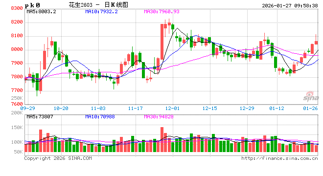 长安期货梁安迪：供应压力叠加需求偏弱预期 中短期花生期价或存回落空间