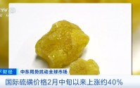 中东冲突影响扩散！又一重要原料，价格飙涨
