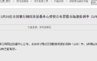 3月LPR报价出炉：5年期和1年期利率均维持不变