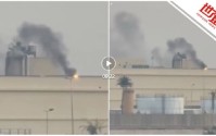 美国驻伊拉克大使馆遭导弹袭击，防空系统被摧毁，现场画面曝光