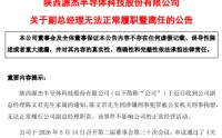 A股13倍股王，副总经理被刑拘