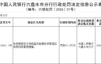 邮储银行六盘水市分行被罚57.5万元：未按照规定对洗钱高风险情形采取相应洗钱风险管理措施