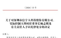 上市两年半深陷双重危机！信宇人2025年巨亏4.72亿元，实控人违规占用募资遭公开谴责