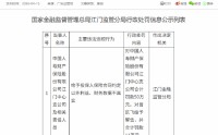 中国人寿财险江门中心支公司被罚50万元：给予投保人保险合同约定以外利益、财务数据不真实