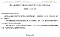 潼南民生村镇银行获批解散