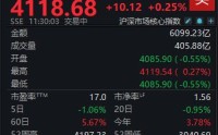 A股震荡走高，沪指半日上涨0.25%