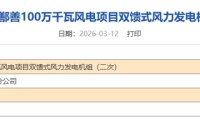 明阳智能预中标百万千瓦风机大单