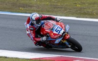 WSBK匈牙利站正赛次回合，张雪机车车手德比斯退赛