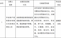 华安财险遭监管重罚！总罚金额高达565万，多位管理人员一并受罚