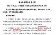 康力电梯抛出18亿理财计划，前期已亏5000多万，这家家族电梯公司到底想赚什么钱？ | 长三角资本局