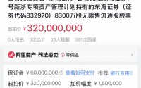 东海证券8300万股流拍后再上架，起拍价下调5350万至3.2亿元