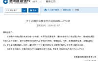 建设银行提示贵金属业务市场风险