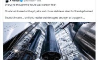 马斯克为何选择不锈钢造星舰