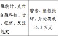 大通中银富登村镇银行被罚36.3万元：违反金融统计、支付结算、金融科技、货币金银、征信、反洗钱管理规定