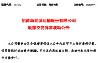招商轮船：未来可能继续面临剧烈波动的风险