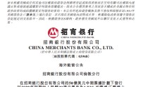 招商银行：伦敦分行发行30亿元票据获伦敦证交所准交易