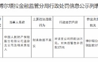 人保财险温泉支公司被罚18万元：财务数据不真实