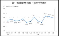国家统计局：5月PMI为50.0%，比上月下降0.3个百分点