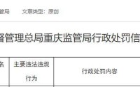 重庆两村镇银行被金融监管局处罚?均属哈尔滨银行旗下