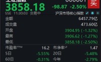 A股低开低走，沪指半日下跌2.5%