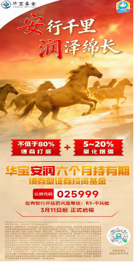 “五A”股债双配,攻守兼备之选:华宝安润债基(025999)3月11日起火热首发