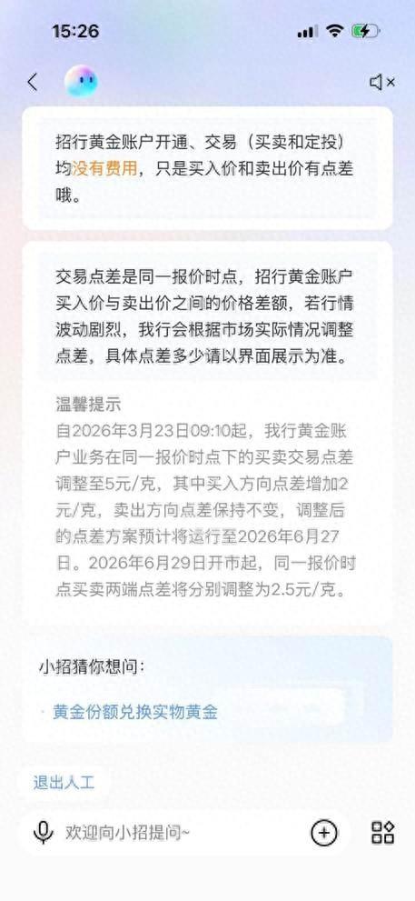 金价大幅震荡回调!有银行调整黄金账户业务买卖交易点差