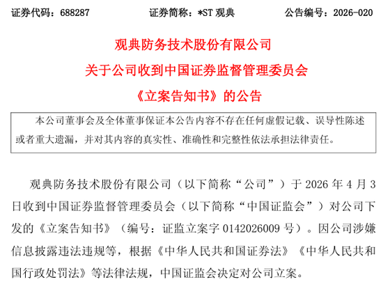 突发!两家A股公司,被证监会立案!