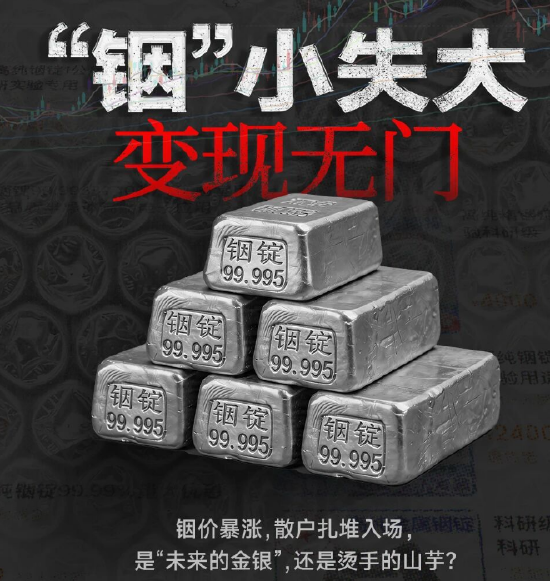 “未来的金银”还是“烫手的山芋”?散户涌入铟锭投资:每千克4700元抢购,回收却“八五折也难出手”