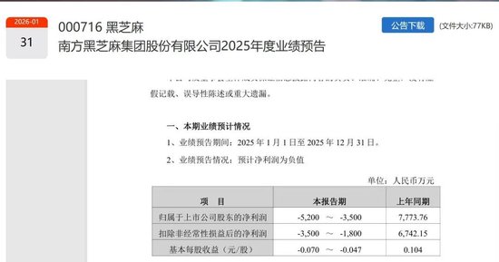 南方黑芝麻创始人，被立案调查