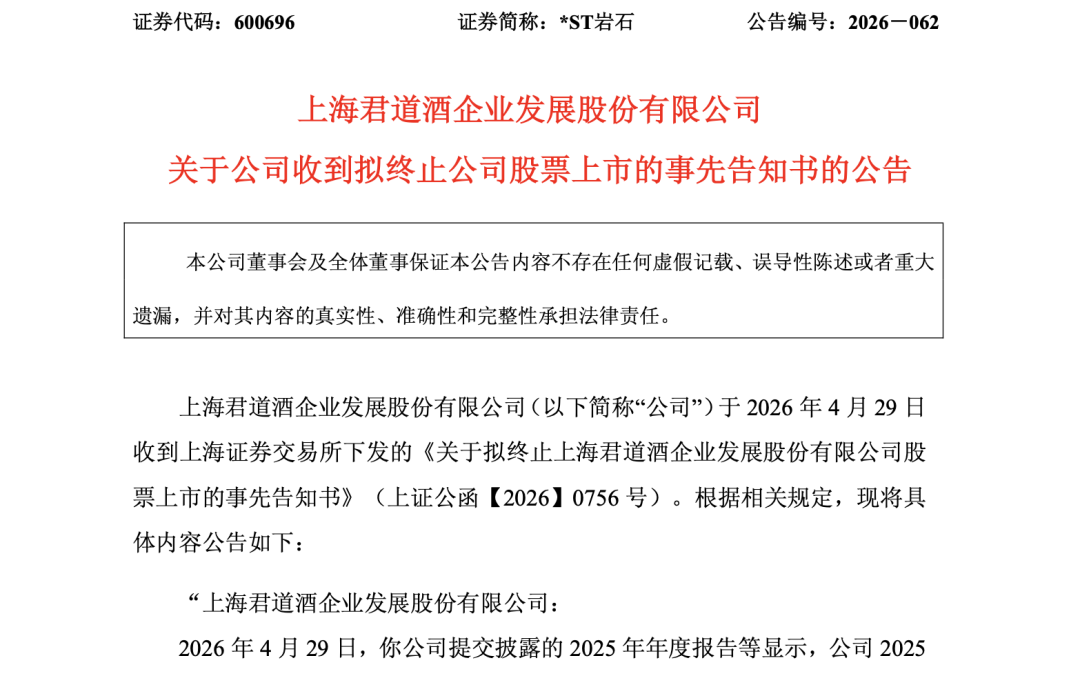 600696,或成白酒退市第一股