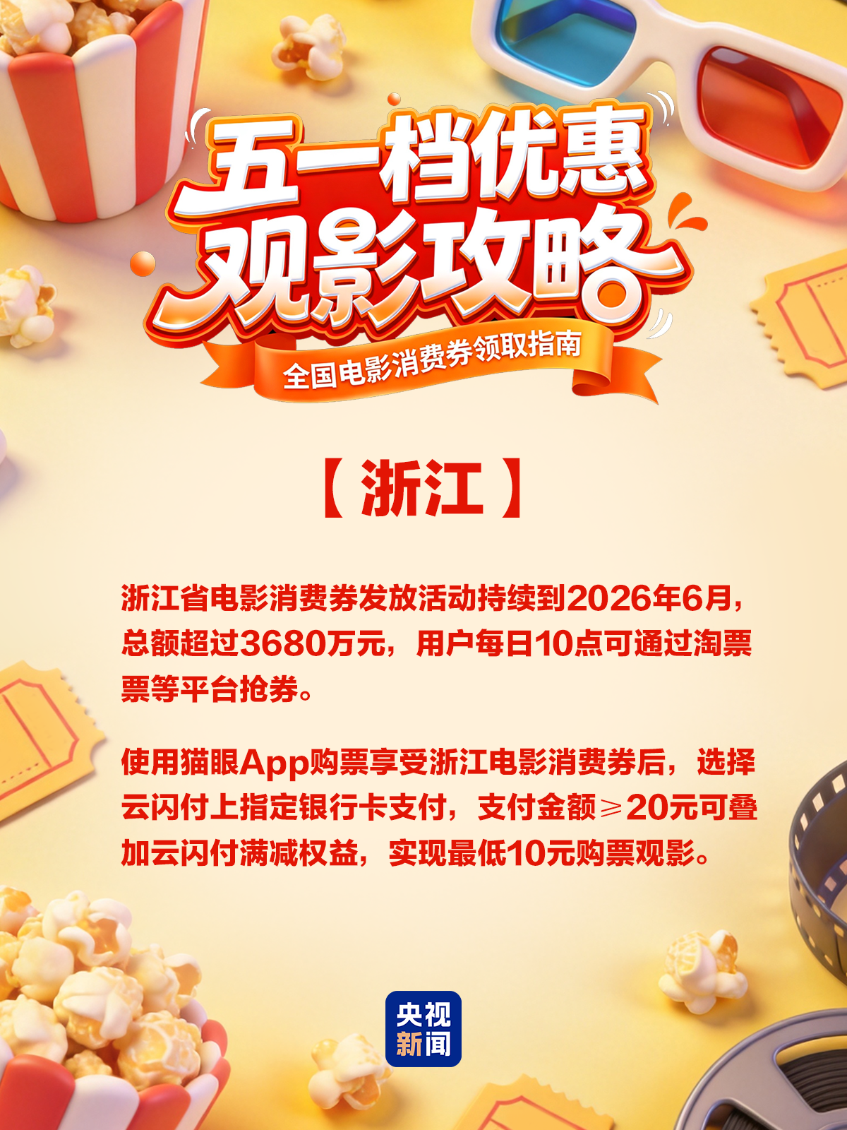 五一票房破4亿!各地电影消费券来了