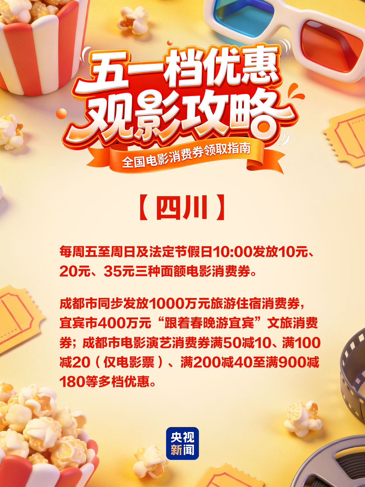 五一票房破4亿!各地电影消费券来了