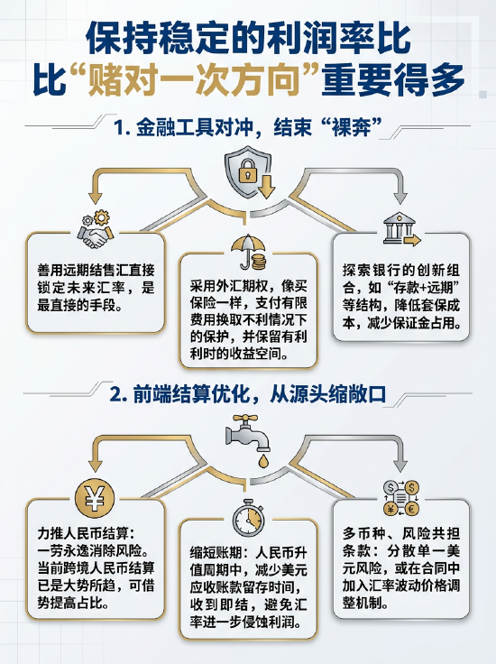 图解：人民币汇率升值压力下，出口企业如何守利润、稳经营？