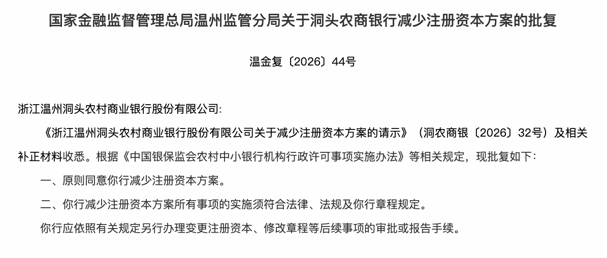 年内第三家银行减资获批,逆势“瘦身”为哪般?