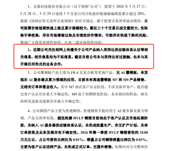 两大牛股紧急澄清与英伟达关系